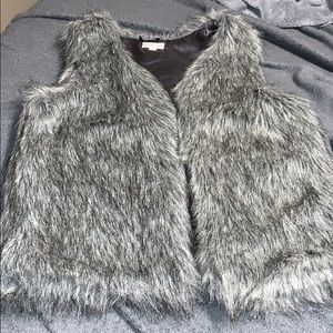 Faux fur vest